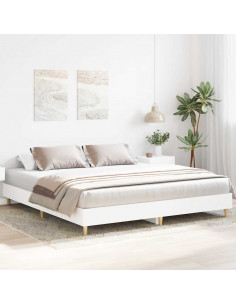 Giroletto senza Materasso Bianco 160x200cm in Legno Multistrato 2