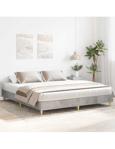 Giroletto senza Materasso Grigio Cemento 160x200cm Truciolato