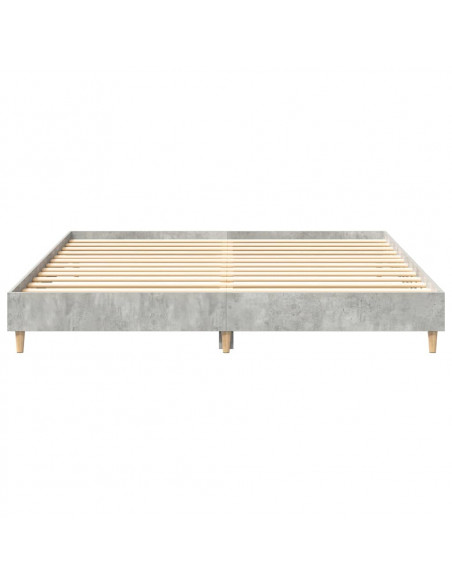 Giroletto senza Materasso Grigio Cemento 160x200cm Truciolato