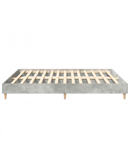 Giroletto senza Materasso Grigio Cemento 160x200cm Truciolato