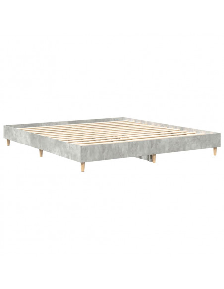 Giroletto senza Materasso Grigio Cemento 180x200 cm Truciolato