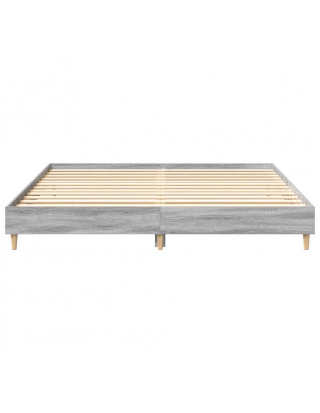 Giroletto senza Materasso Grigio Sonoma 160x200 cm Truciolato