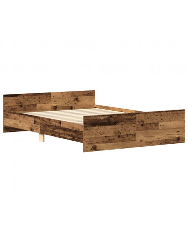 Giroletto senza Materasso Legno Antico 140x200cm in Truciolato