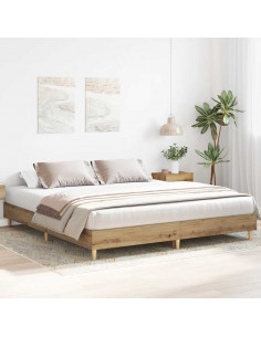 Giroletto senza Materasso Rovere Artigianale 160x200 cm 2