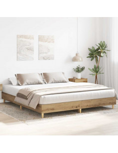 Giroletto senza Materasso Rovere Artigianale 180x200 cm 2