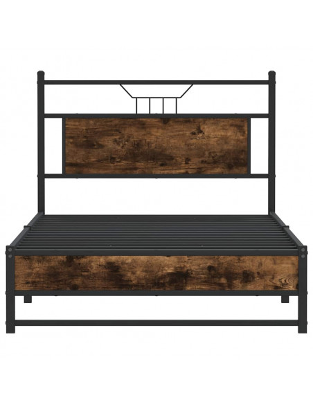 Giroletto senza Materasso Rovere Fumo 100x200 cm in Truciolato