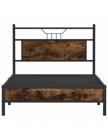 Giroletto senza Materasso Rovere Fumo 100x200 cm in Truciolato