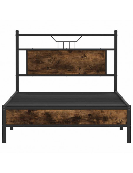 Giroletto senza Materasso Rovere Fumo 100x200 cm in Truciolato