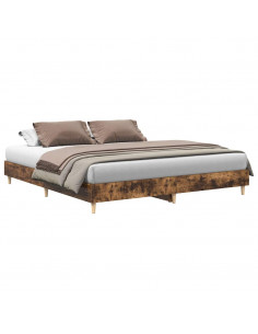 Giroletto senza Materasso Rovere Fumo 180x200 cm in Truciolato