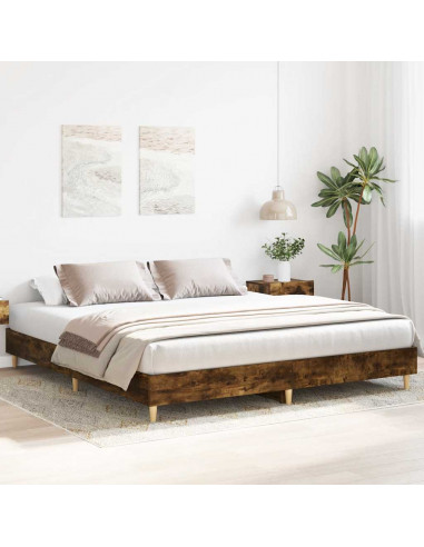 Giroletto senza Materasso Rovere Fumo 180x200 cm in Truciolato