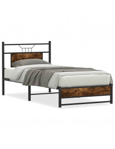 Giroletto senza Materasso Rovere Fumo 75x190 cm in Truciolato