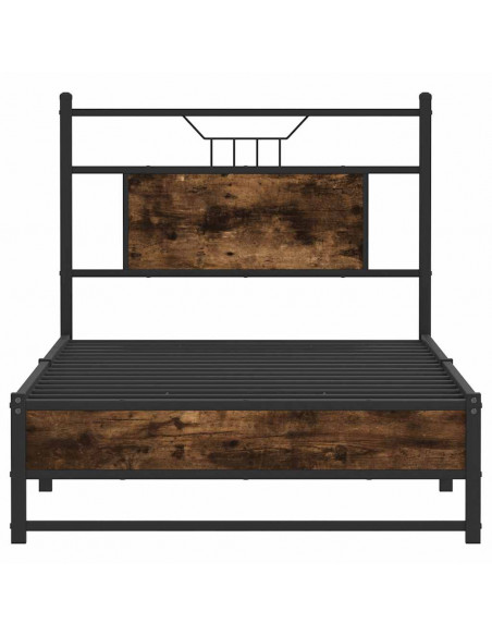 Giroletto senza Materasso Rovere Fumo 75x190 cm in Truciolato