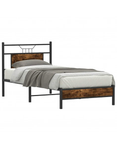 Giroletto senza Materasso Rovere Fumo 75x190 cm in Truciolato 2