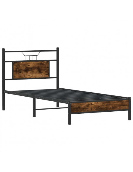 Giroletto senza Materasso Rovere Fumo 75x190 cm in Truciolato