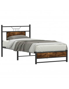 Giroletto senza Materasso Rovere Fumo 80x200 cm in Truciolato 2