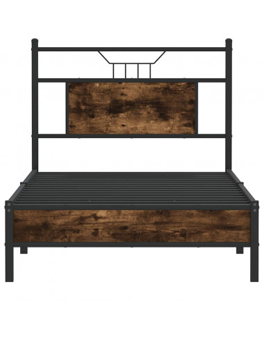 Giroletto senza Materasso Rovere Fumo 80x200 cm in Truciolato