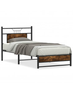 Giroletto senza Materasso Rovere Fumo 90x190 cm in Truciolato