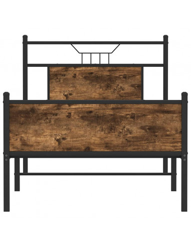 Giroletto senza Materasso Rovere Fumo 90x200 cm in Truciolato