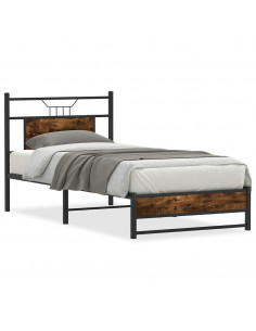 Giroletto senza Materasso Rovere Fumo 90x200 cm in Truciolato