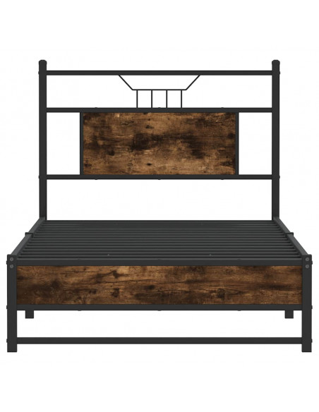 Giroletto senza Materasso Rovere Fumo 90x200 cm in Truciolato