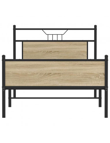 Giroletto senza Materasso Rovere Sonoma 100x190cm in Truciolato