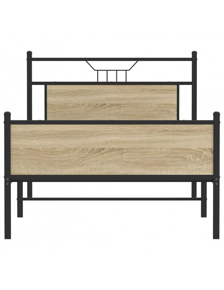 Giroletto senza Materasso Rovere Sonoma 100x190cm in Truciolato