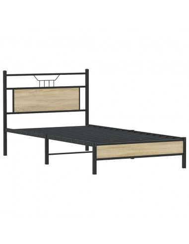 Giroletto senza Materasso Rovere Sonoma 100x190cm in Truciolato