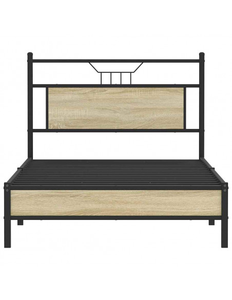 Giroletto senza Materasso Rovere Sonoma 100x190cm in Truciolato