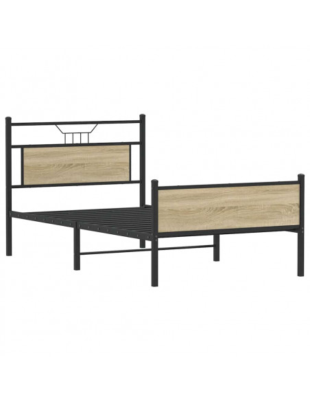 Giroletto senza Materasso Rovere Sonoma 100x200cm in Truciolato