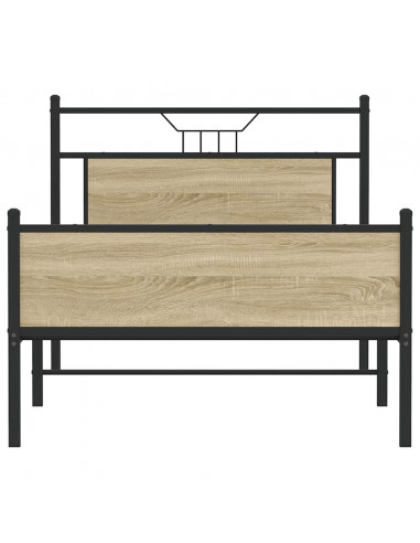 Giroletto senza Materasso Rovere Sonoma 100x200cm in Truciolato