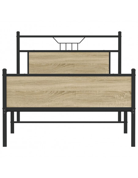 Giroletto senza Materasso Rovere Sonoma 100x200cm in Truciolato