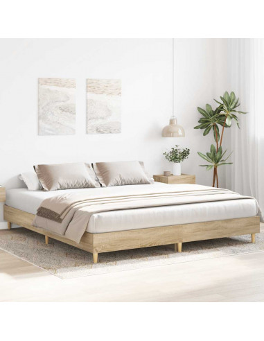 Giroletto senza Materasso Rovere Sonoma 160x200cm in Truciolato