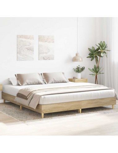 Giroletto senza Materasso Rovere Sonoma 180x200cm in Truciolato