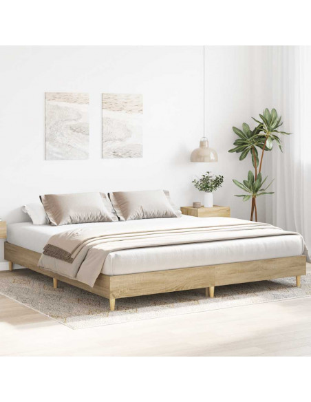 Giroletto senza Materasso Rovere Sonoma 180x200cm in Truciolato