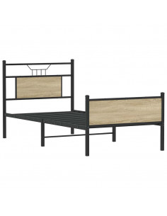 Giroletto senza Materasso Rovere Sonoma 75x190 cm in Truciolato 2