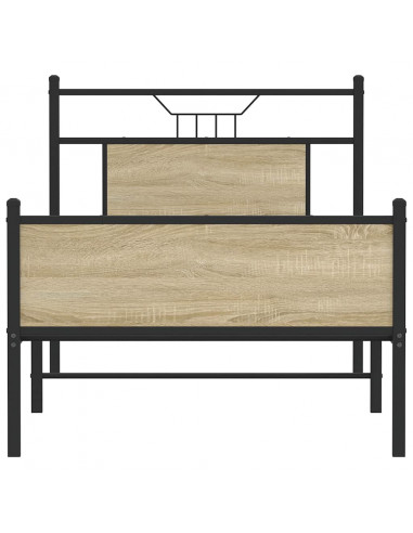 Giroletto senza Materasso Rovere Sonoma 75x190 cm in Truciolato