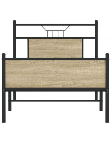 Giroletto senza Materasso Rovere Sonoma 80x200 cm in Truciolato