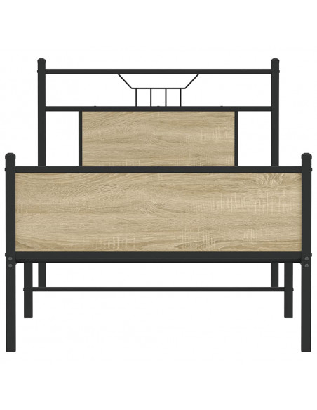 Giroletto senza Materasso Rovere Sonoma 80x200 cm in Truciolato