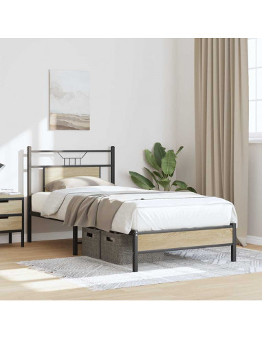 Giroletto senza Materasso Rovere Sonoma 80x200 cm in Truciolato