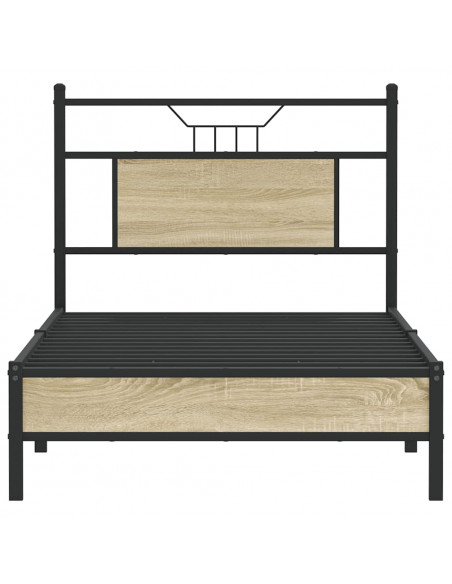 Giroletto senza Materasso Rovere Sonoma 80x200 cm in Truciolato