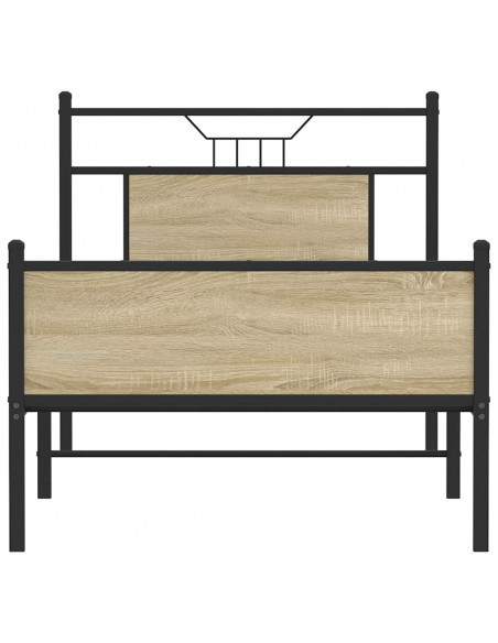 Giroletto senza Materasso Rovere Sonoma 90x190 cm in Truciolato