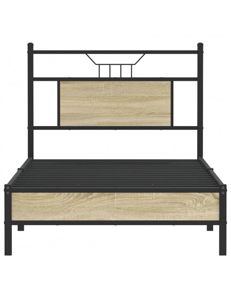 Giroletto senza Materasso Rovere Sonoma 90x190 cm in Truciolato