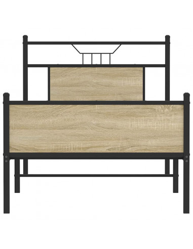 Giroletto senza Materasso Rovere Sonoma 90x200 cm in Truciolato