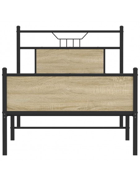 Giroletto senza Materasso Rovere Sonoma 90x200 cm in Truciolato