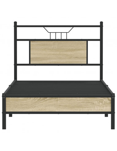 Giroletto senza Materasso Rovere Sonoma 90x200 cm in Truciolato