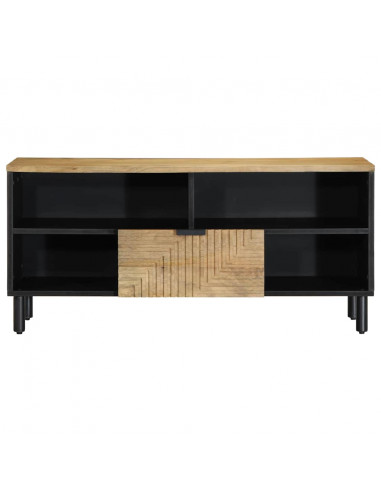 Mobile Porta TV Marrone 100x33x46 cm in Legno Massello di Mango