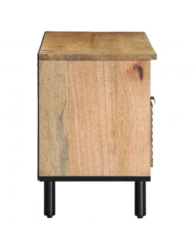 Mobile Porta TV Marrone 100x33x46 cm in Legno Massello di Mango