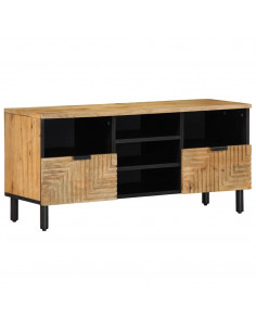 Mobile Porta TV Marrone 100x33x46 cm in Legno Massello di Mango