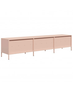 Mobile TV Rosa 202x39x43,5 cm in Acciaio Laminato a Freddo