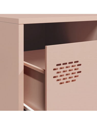 Mobile TV Rosa 202x39x43,5 cm in Acciaio Laminato a Freddo